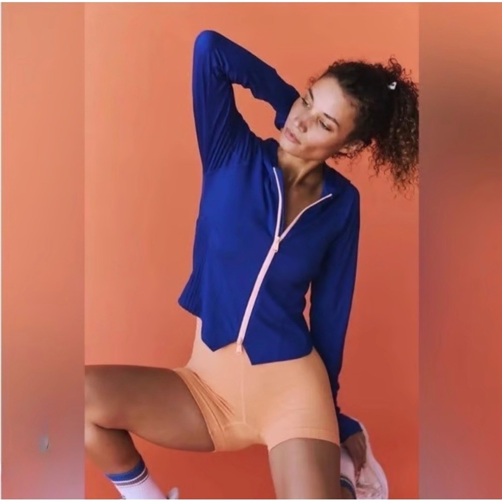 FP Movement Women's Playin' for Keeps Layer Jacket, large - Sapphire Skies Combo